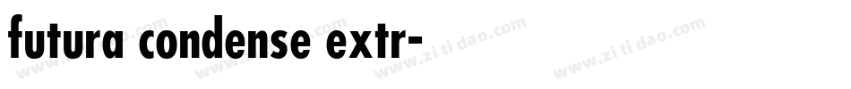futura condense extr字体转换